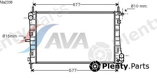  AVA QUALITY COOLING part FDA2338 Radiator, engine cooling