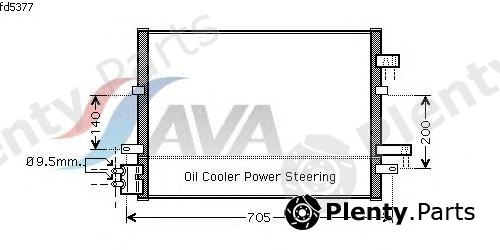  AVA QUALITY COOLING part FDA5377 Condenser, air conditioning