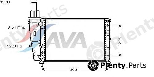  AVA QUALITY COOLING part FT2138 Radiator, engine cooling