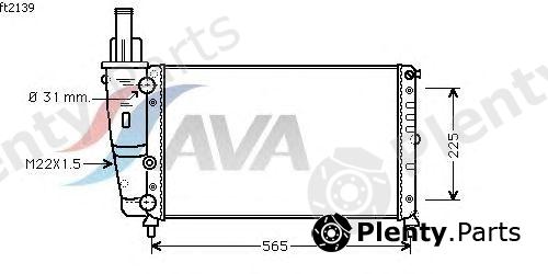  AVA QUALITY COOLING part FT2139 Radiator, engine cooling