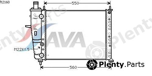  AVA QUALITY COOLING part FT2160 Radiator, engine cooling