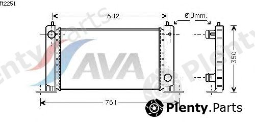  AVA QUALITY COOLING part FT2251 Radiator, engine cooling
