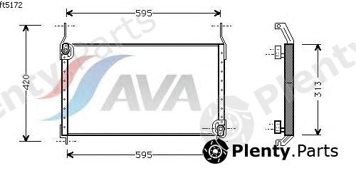  AVA QUALITY COOLING part FT5172 Condenser, air conditioning