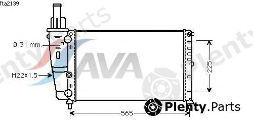  AVA QUALITY COOLING part FTA2139 Radiator, engine cooling