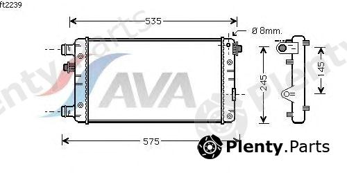  AVA QUALITY COOLING part FTA2239 Radiator, engine cooling