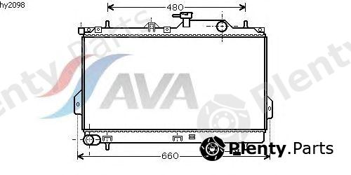  AVA QUALITY COOLING part HY2098 Radiator, engine cooling