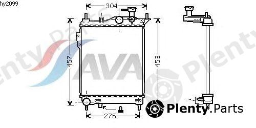  AVA QUALITY COOLING part HY2099 Radiator, engine cooling