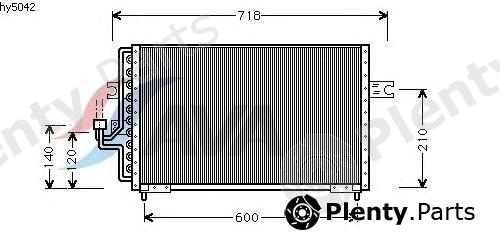  AVA QUALITY COOLING part HY5042 Condenser, air conditioning