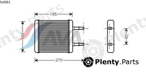  AVA QUALITY COOLING part HY6061 Heat Exchanger, interior heating