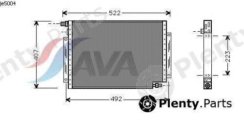  AVA QUALITY COOLING part JE5004 Condenser, air conditioning