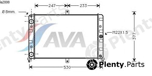  AVA QUALITY COOLING part LA2008 Radiator, engine cooling