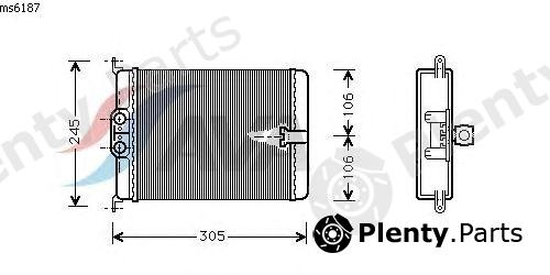  AVA QUALITY COOLING part MS6187 Heat Exchanger, interior heating