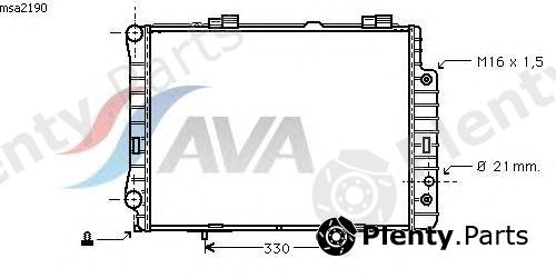  AVA QUALITY COOLING part MSA2190 Radiator, engine cooling