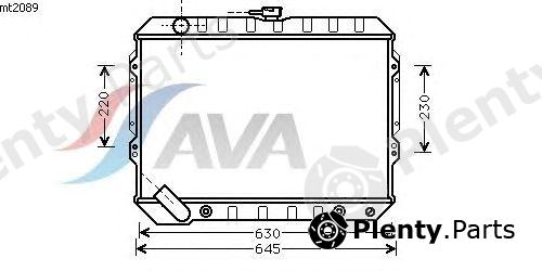 AVA QUALITY COOLING part MT2089 Radiator, engine cooling