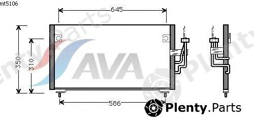  AVA QUALITY COOLING part MT5106 Condenser, air conditioning