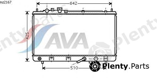 AVA QUALITY COOLING part MZ2167 Radiator, engine cooling