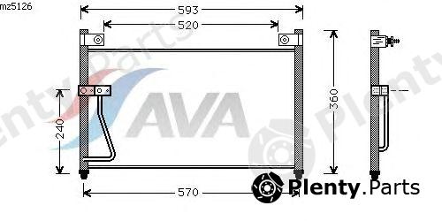  AVA QUALITY COOLING part MZ5126 Condenser, air conditioning