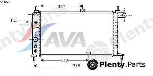  AVA QUALITY COOLING part OL2065 Radiator, engine cooling