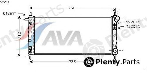  AVA QUALITY COOLING part OL2264 Radiator, engine cooling