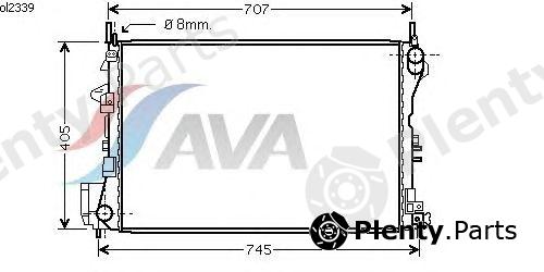  AVA QUALITY COOLING part OL2339 Radiator, engine cooling
