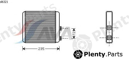  AVA QUALITY COOLING part OL6321 Heat Exchanger, interior heating