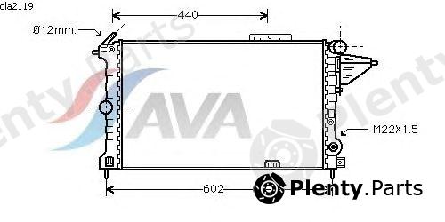  AVA QUALITY COOLING part OLA2119 Radiator, engine cooling