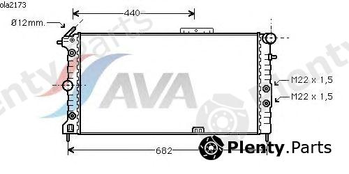  AVA QUALITY COOLING part OLA2173 Radiator, engine cooling