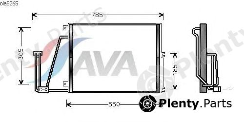  AVA QUALITY COOLING part OLA5265 Condenser, air conditioning
