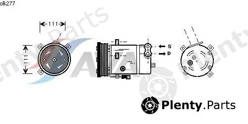  AVA QUALITY COOLING part OLK277 Compressor, air conditioning