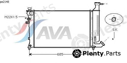  AVA QUALITY COOLING part PE2148 Radiator, engine cooling