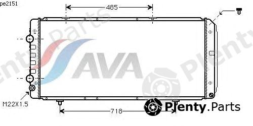  AVA QUALITY COOLING part PE2151 Radiator, engine cooling