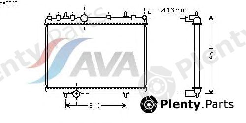  AVA QUALITY COOLING part PE2265 Radiator, engine cooling