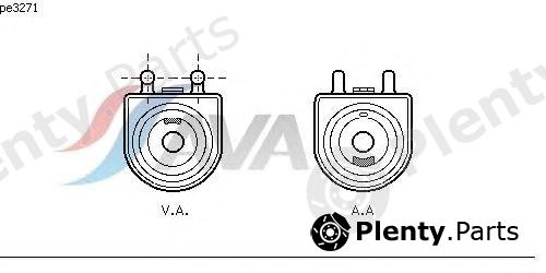 AVA QUALITY COOLING part PE3271 Oil Cooler, engine oil