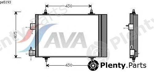  AVA QUALITY COOLING part PE5193 Condenser, air conditioning