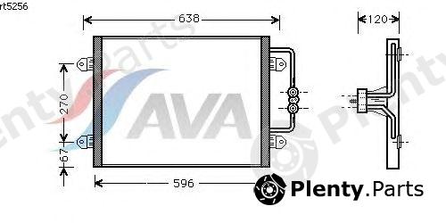  AVA QUALITY COOLING part RT5256 Condenser, air conditioning