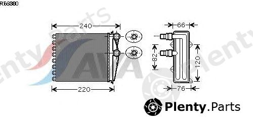  AVA QUALITY COOLING part RT6380 Heat Exchanger, interior heating