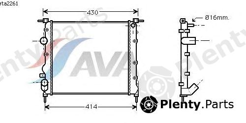  AVA QUALITY COOLING part RTA2261 Radiator, engine cooling