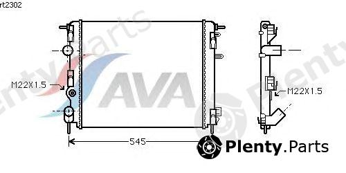  AVA QUALITY COOLING part RTA2302 Radiator, engine cooling