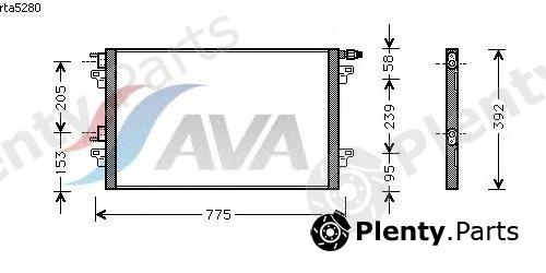  AVA QUALITY COOLING part RTA5280 Condenser, air conditioning