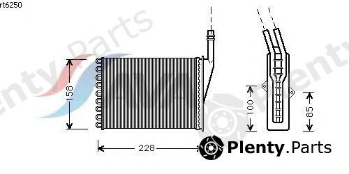  AVA QUALITY COOLING part RTA6250 Heat Exchanger, interior heating