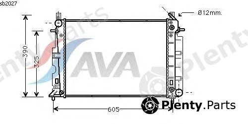  AVA QUALITY COOLING part SB2027 Radiator, engine cooling