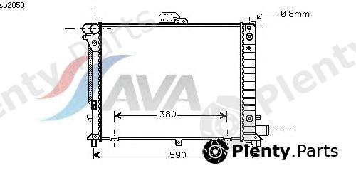  AVA QUALITY COOLING part SB2050 Radiator, engine cooling