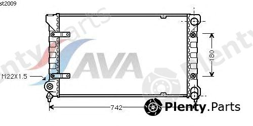  AVA QUALITY COOLING part ST2009 Radiator, engine cooling