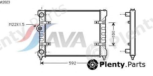  AVA QUALITY COOLING part ST2023 Radiator, engine cooling