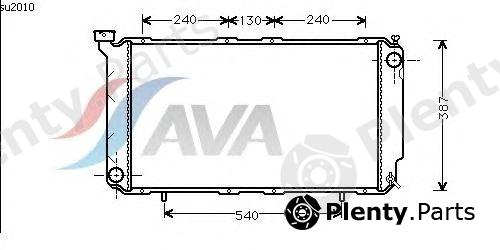  AVA QUALITY COOLING part SU2010 Radiator, engine cooling