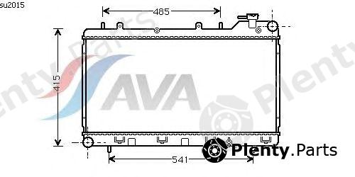  AVA QUALITY COOLING part SU2015 Radiator, engine cooling