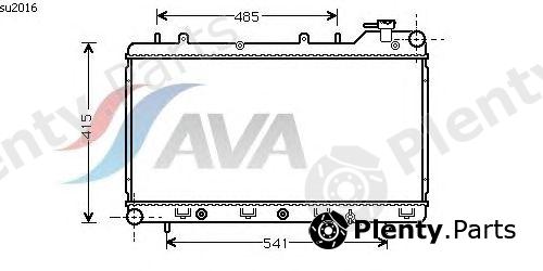  AVA QUALITY COOLING part SU2016 Radiator, engine cooling