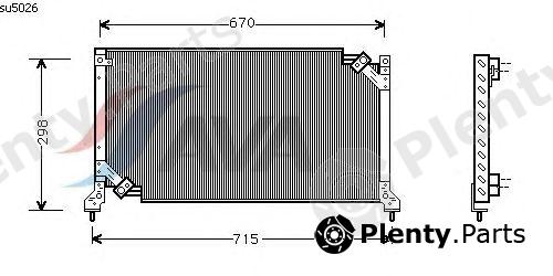  AVA QUALITY COOLING part SU5026 Condenser, air conditioning
