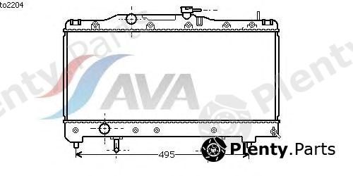  AVA QUALITY COOLING part TO2204 Radiator, engine cooling