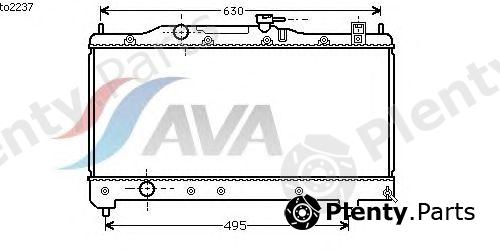  AVA QUALITY COOLING part TO2237 Radiator, engine cooling